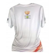 CAMISETA BONES THE QUEEN OF TENNIS - BRANCA